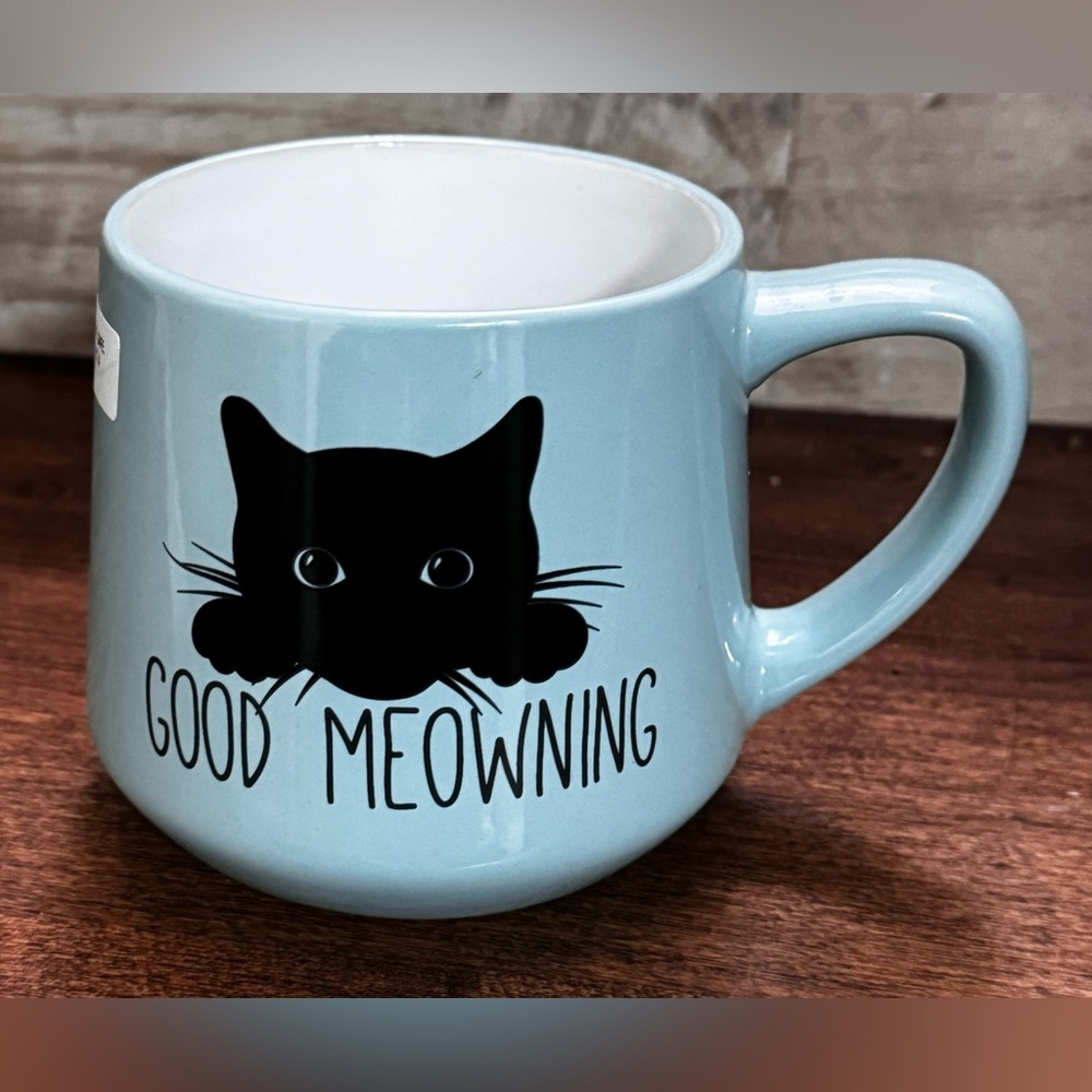 Good Meowning  Super Cute Ceramic Mug - New
